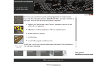 Tablet Screenshot of davieswovenwire.co.uk